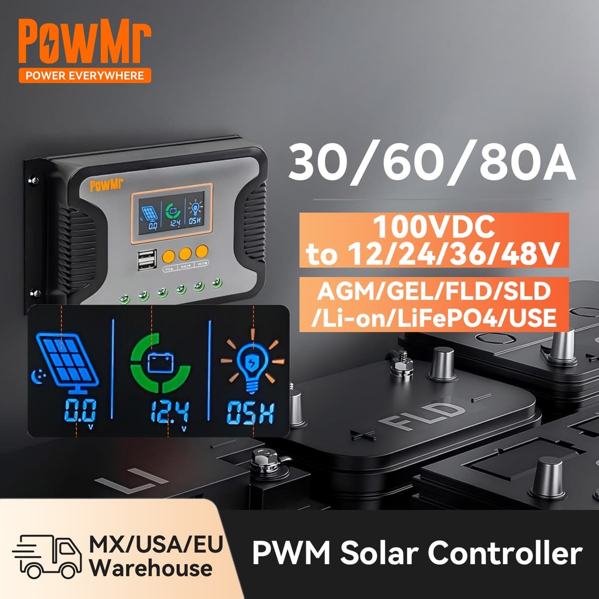 PWM Charge Controller 30A