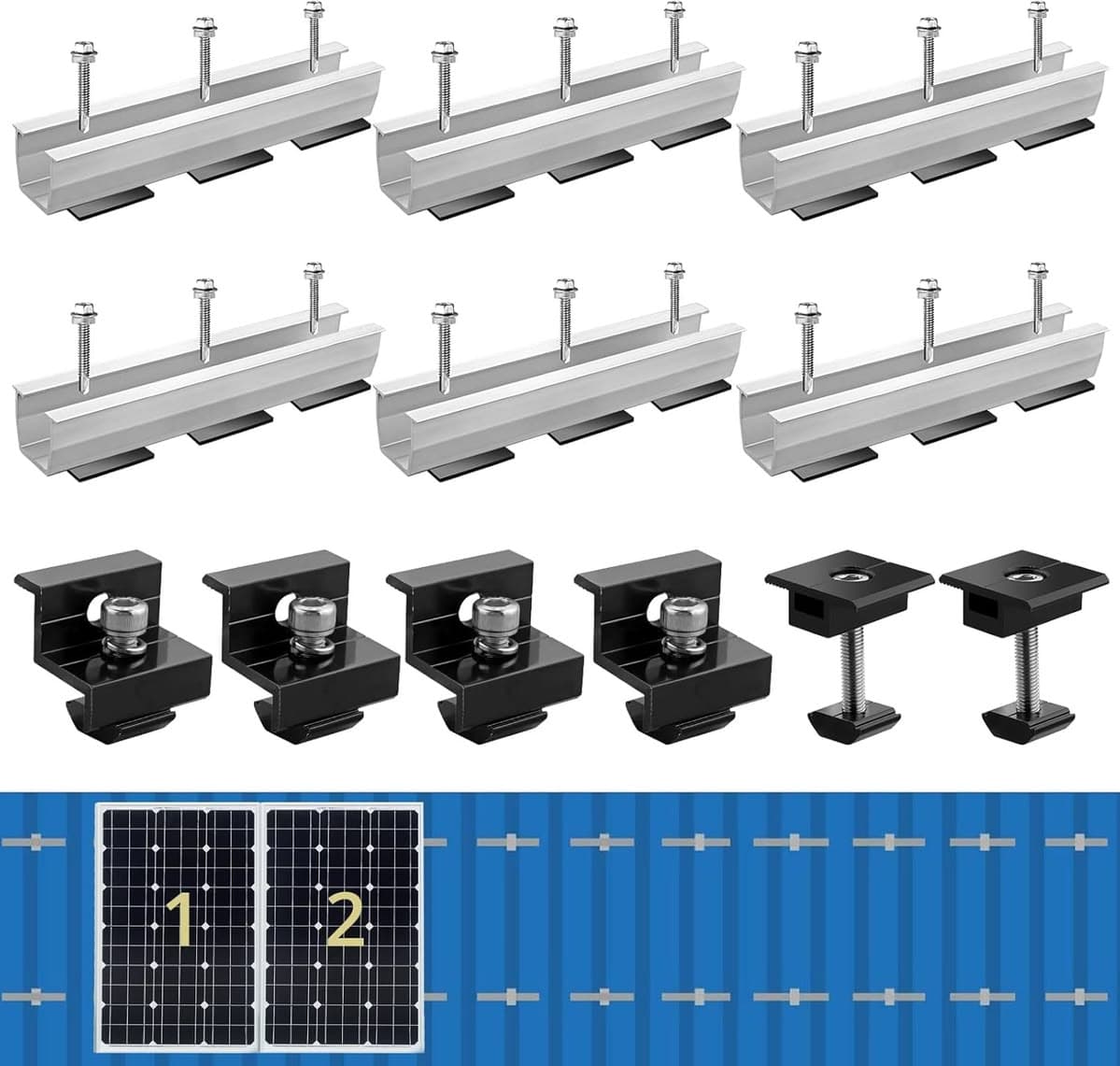 Aluminium Mounting Rails & Clamps